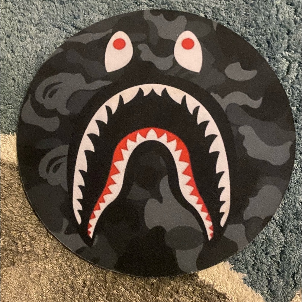 BAPE shark camo mouse pad